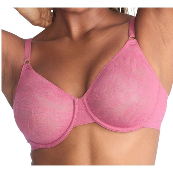 Wacoal 851388 High Profile Underwire bra dark pink size 38DDD 38F - Picture 1 of 9